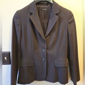 [EUC] TAHARI Ladies Brown Blazer Suit Jacket  Size 10 Lightweight